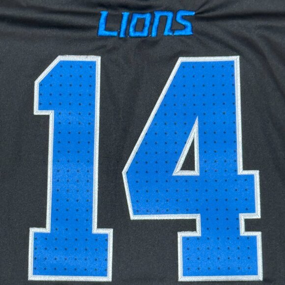 Detroit Lions Amon-Ra St. Brown #14 Black Jersey All Stitched Adult Sizes S-XXXL - Picture 6 of 7